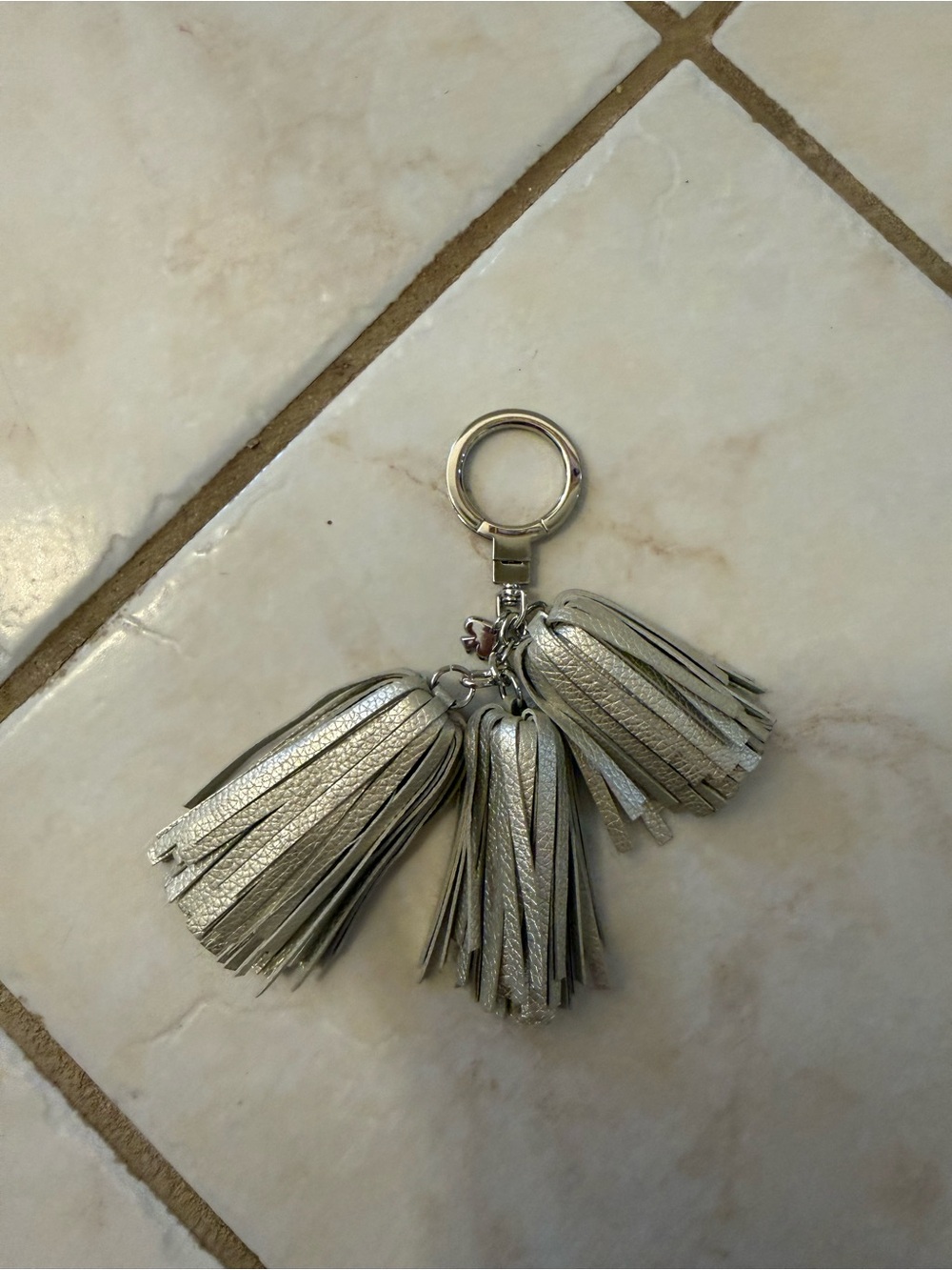 Kate Spade gold/Silver Tassel Keychain Charm - Women Accessories